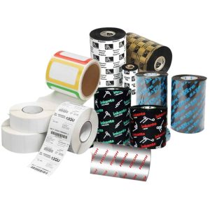 Barcode label and ribbon